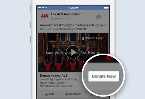 Facebook Donate Now Button