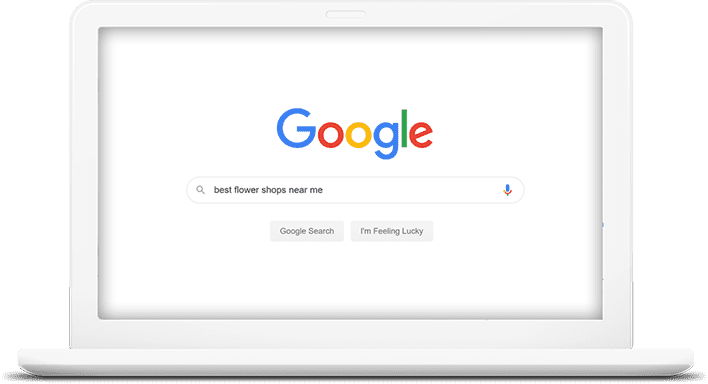 Laptop with Google Browser